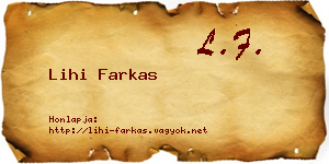 Lihi Farkas névjegykártya